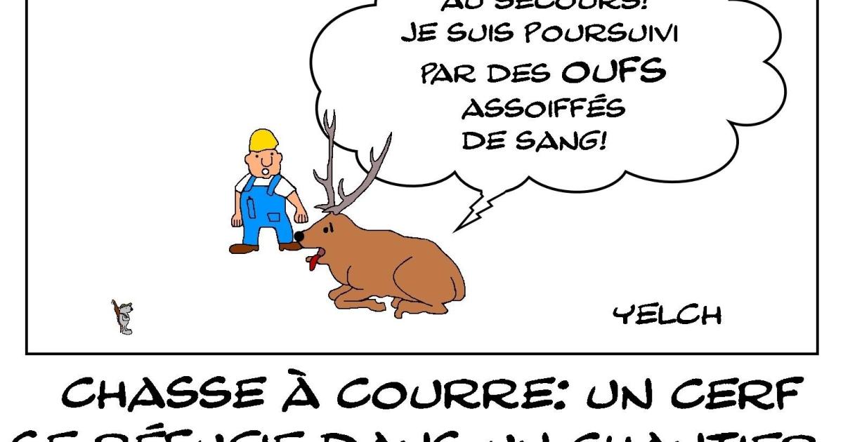 Chasse à courre sur un chantier