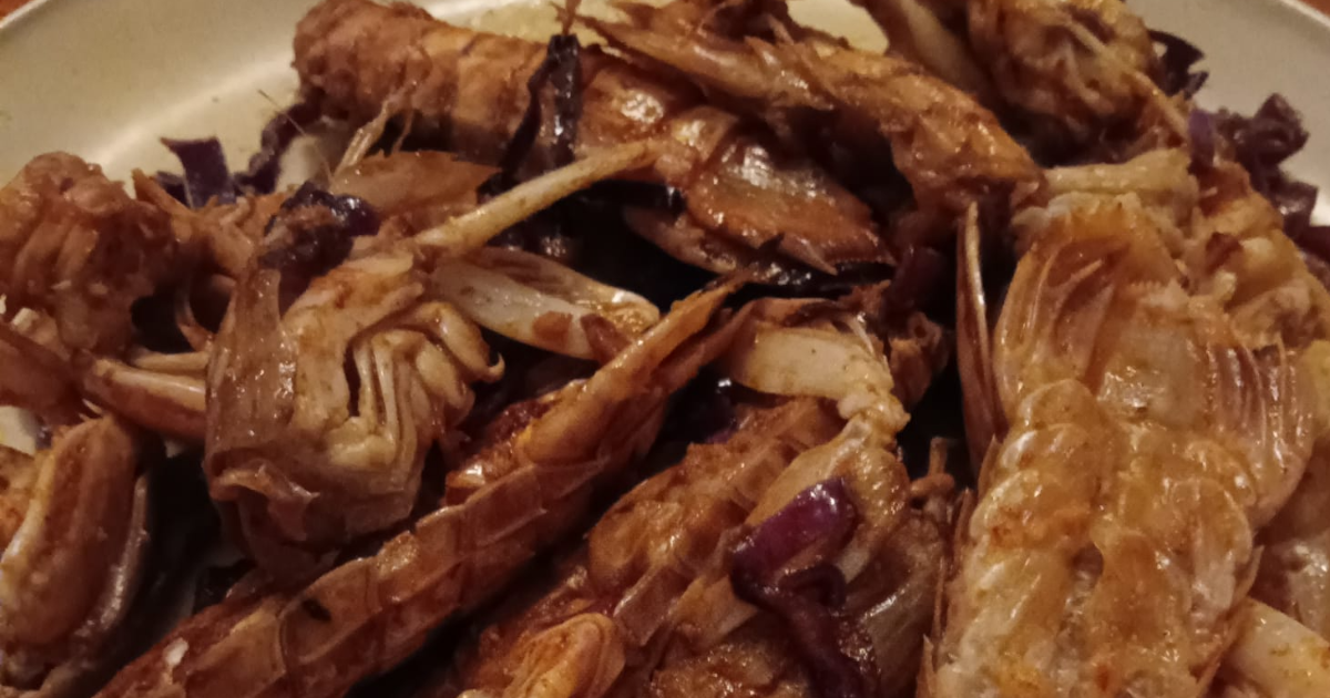 Canocchie all'aceto balsamico