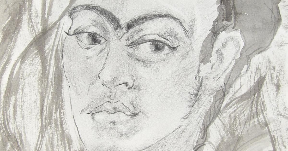 Frida Khalo - 1 - dessins jeux d'ombre et de lumière - 2016