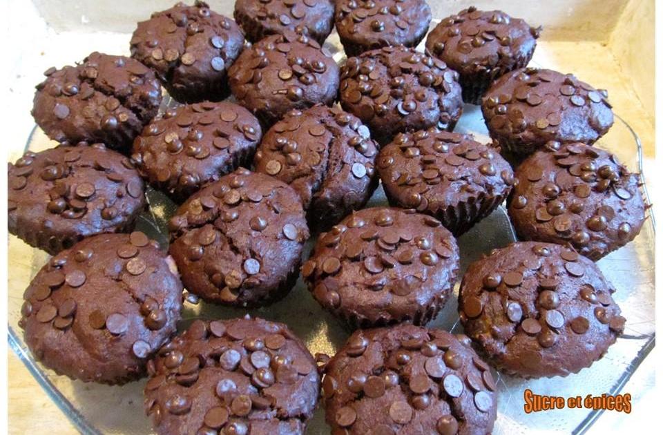Muffins très chocolatés à la banane