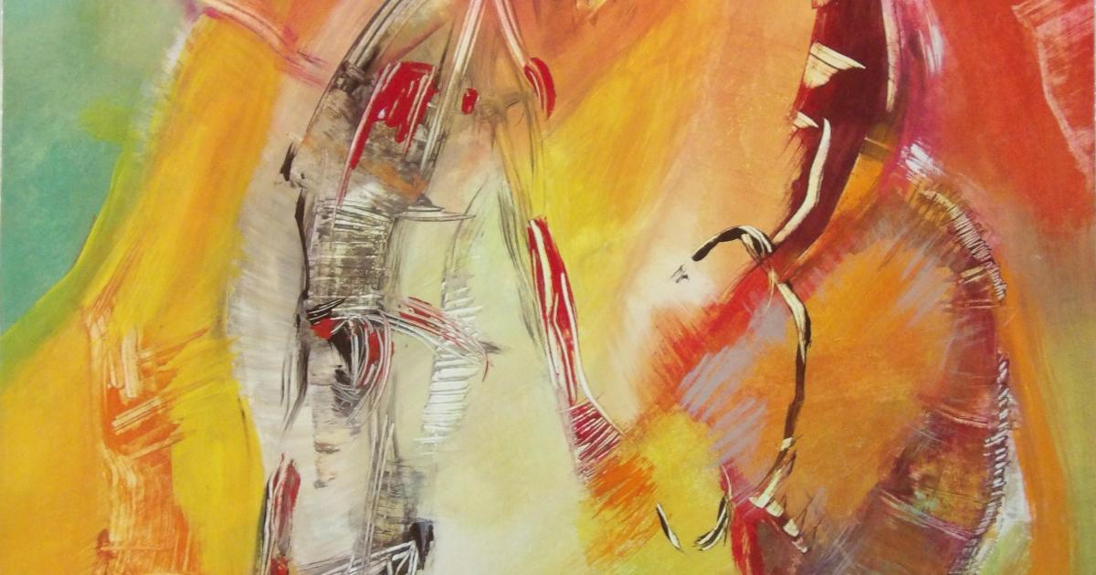 Le visage sans limites - peinture au fil du temps - 2007