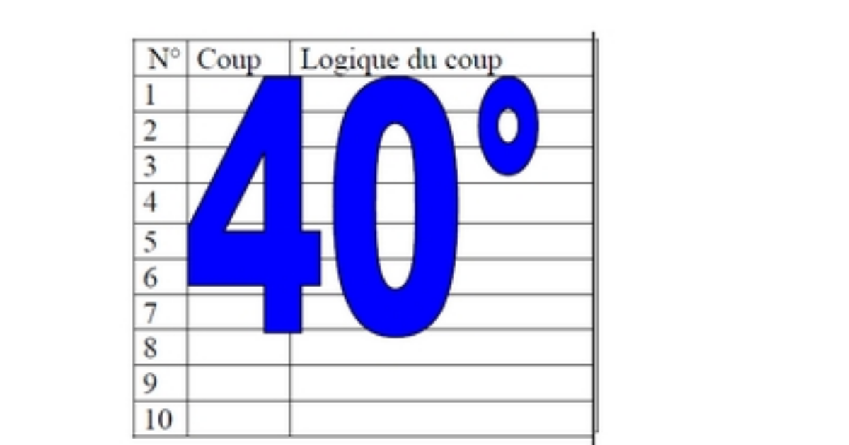40° diagosudoku, avec la solution du trente-neuvième