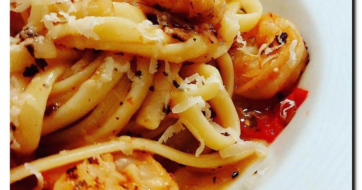 Pâtes aux crevettes