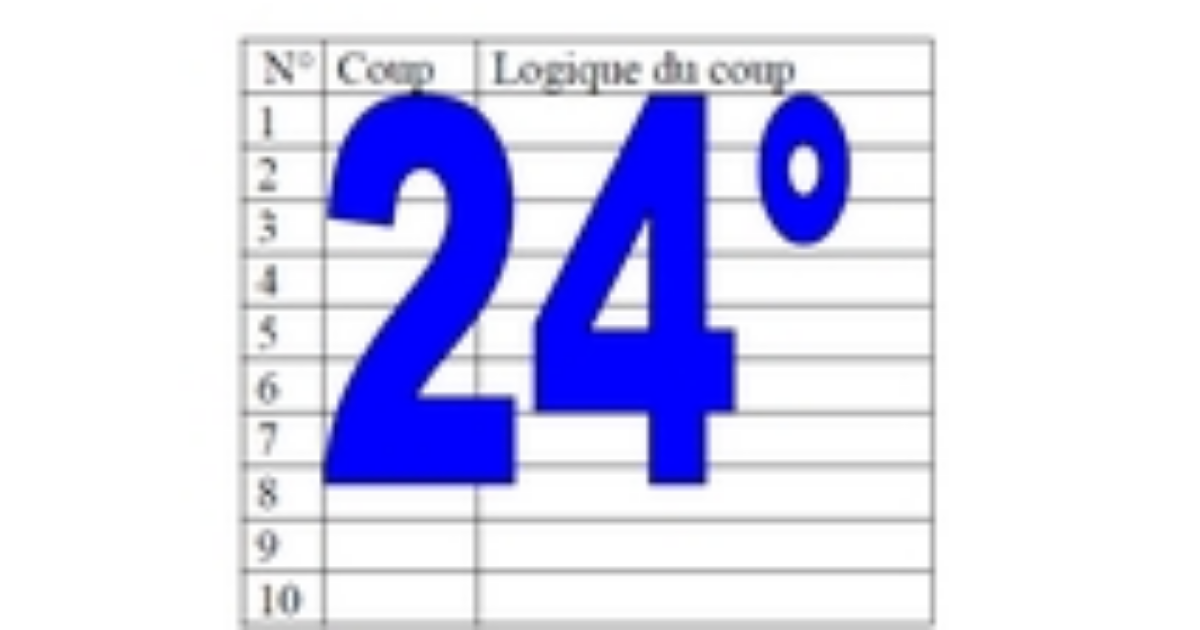 24° diagosudoku, avec la solution du vingt-troisième