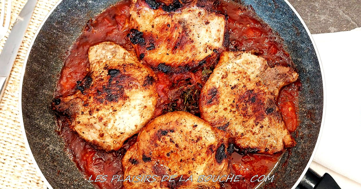 Côtelettes de porc à la tomate