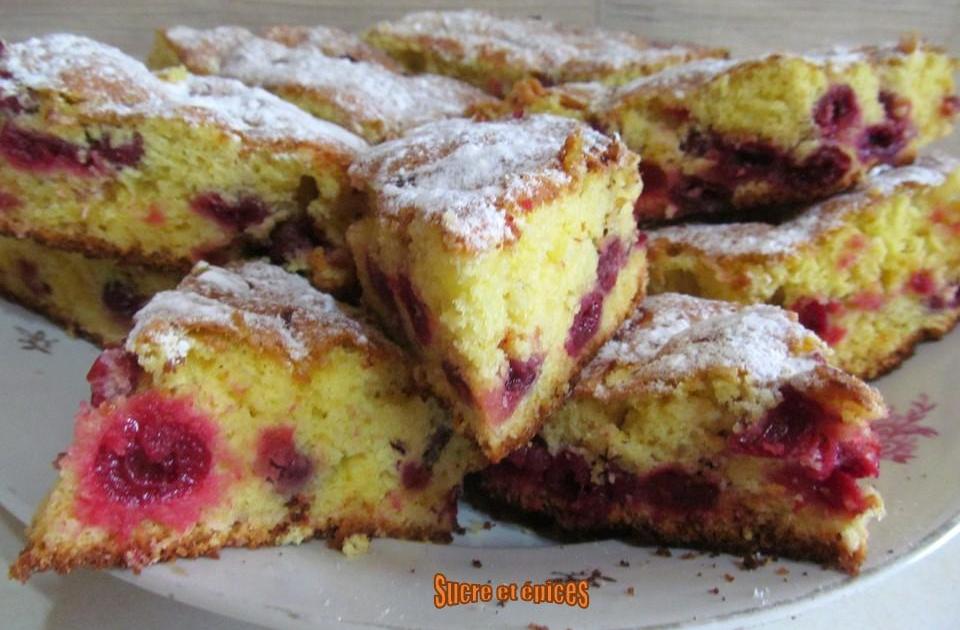 Gâteau facile aux griottes ou cerises