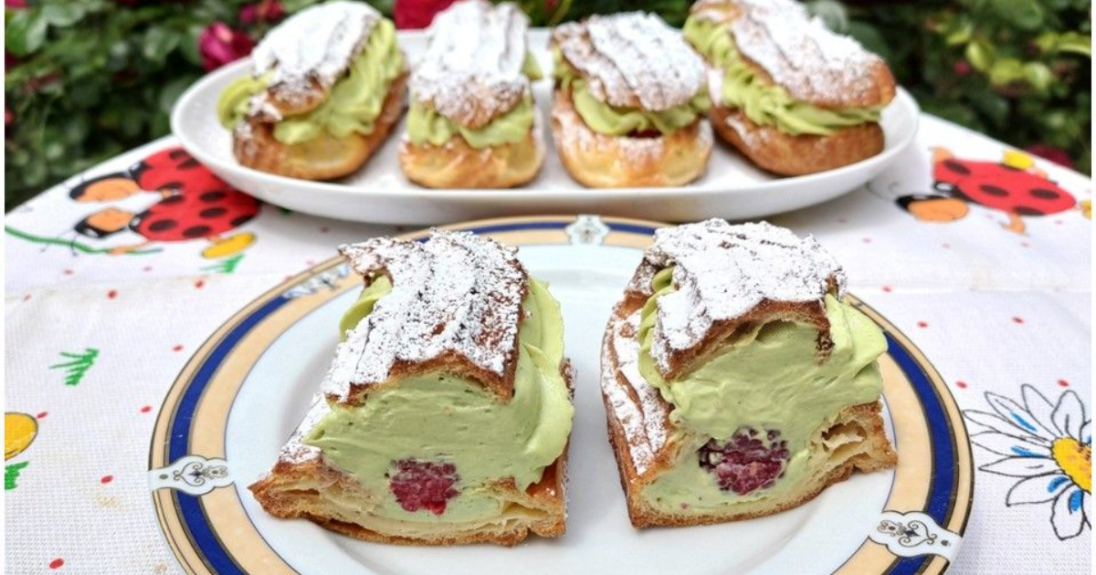 Eclairs framboise pistache - Recette en vidéo