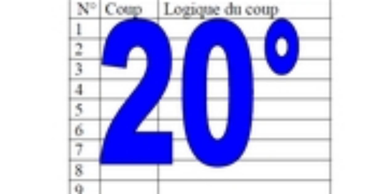 20° diagosudoku, avec la solution du dix-neuvième