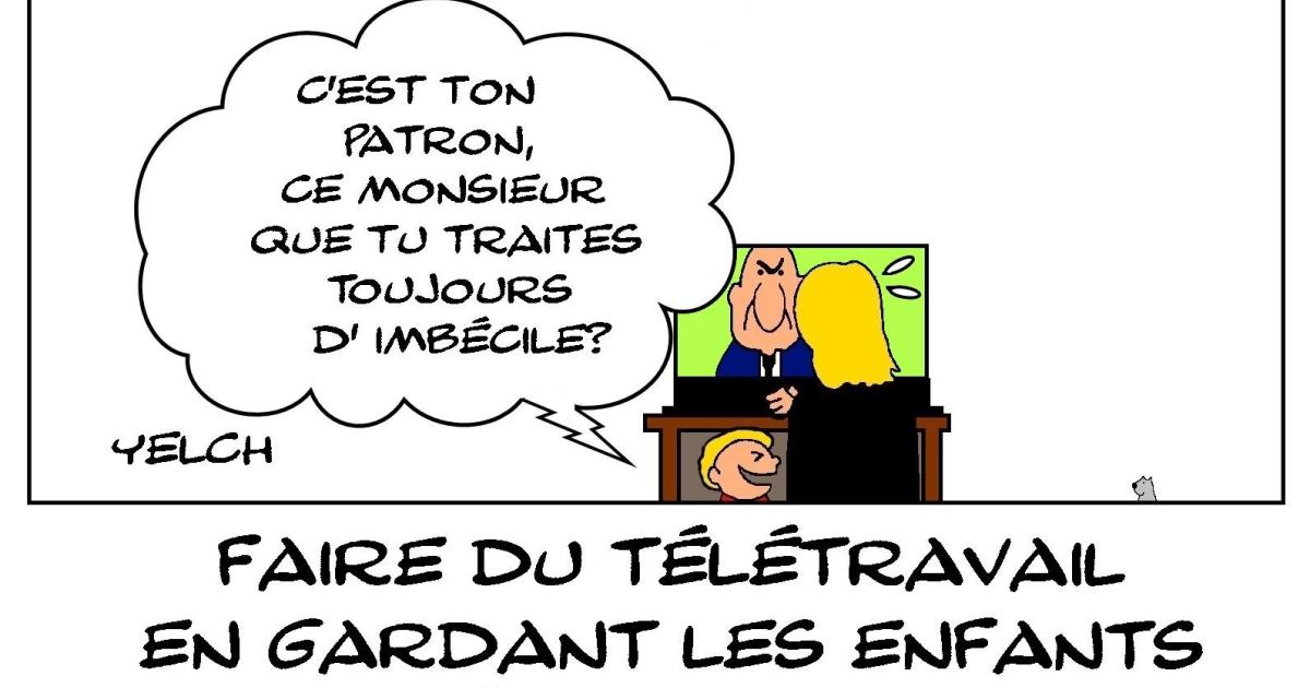 Faire du télétravail en gardant les enfants , ça peut être dangereux...
