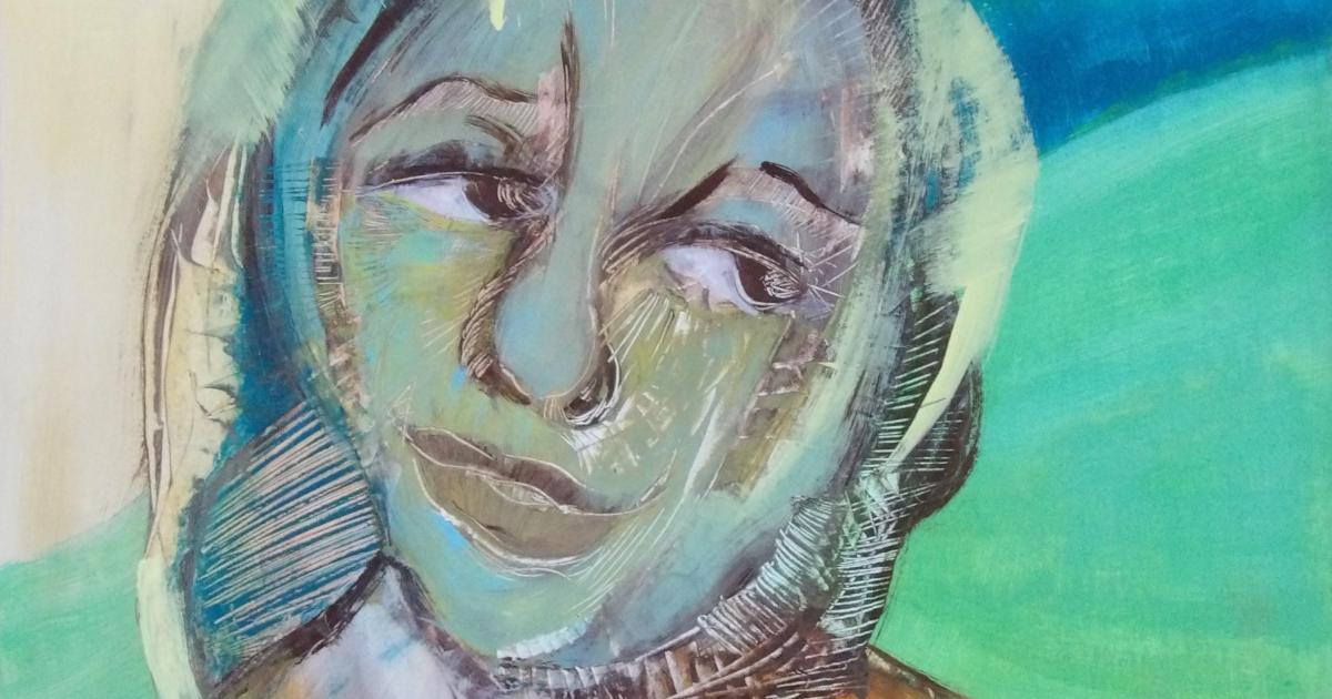 La vapeur bleue - peinture au fil du temps - 2005