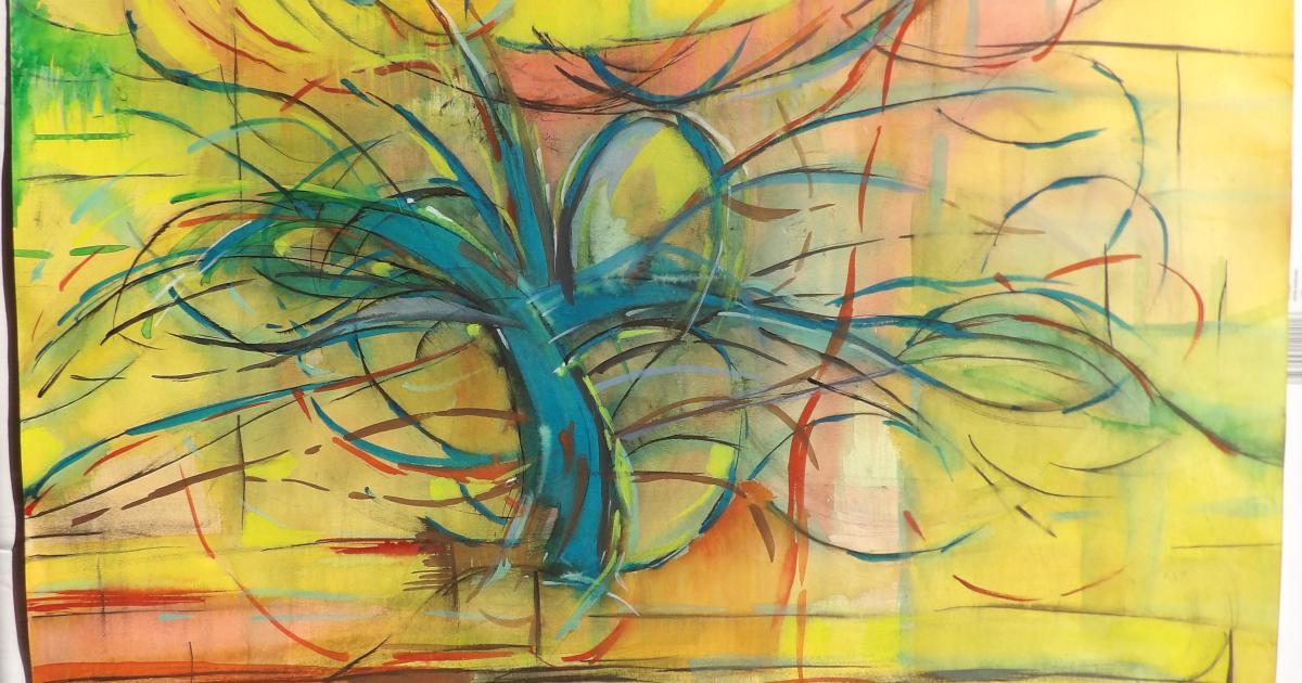 Autour des arbres peints par des artistes-peintres - d'après Piet Mondrian.