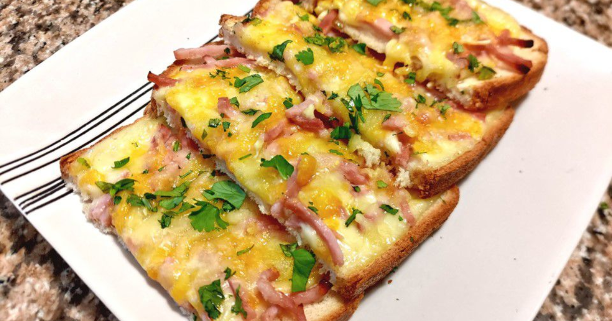 Tartines gratinées au jambon et au fromage - Recette en vidéo