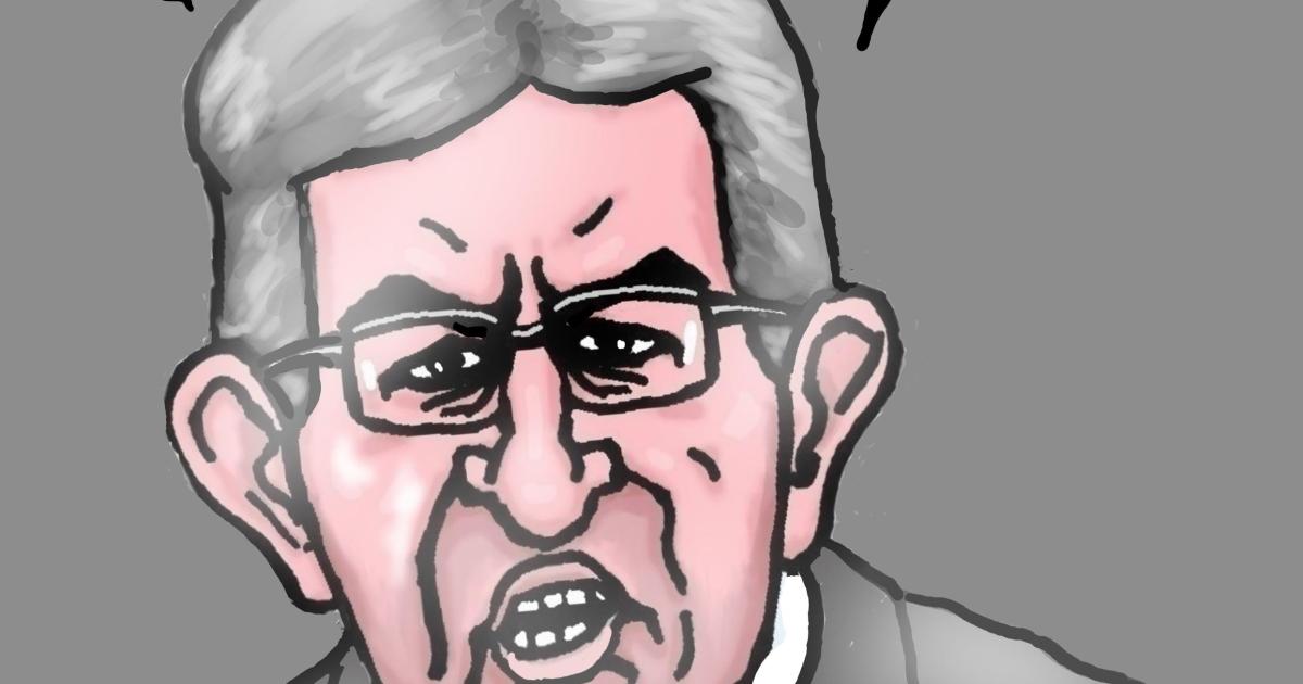 Mélenchon enfariné