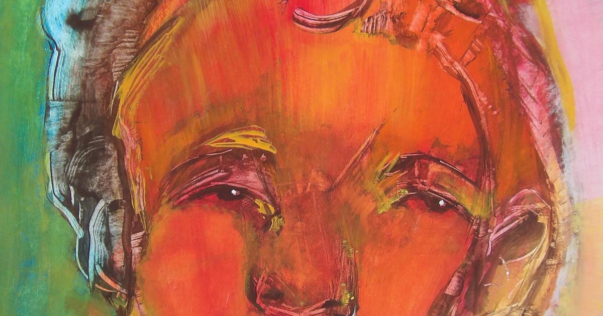 L'ange roux - peinture au fil du temps - 2008