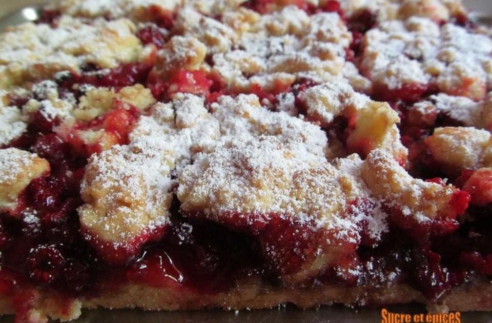 Carré aux framboises et groseilles