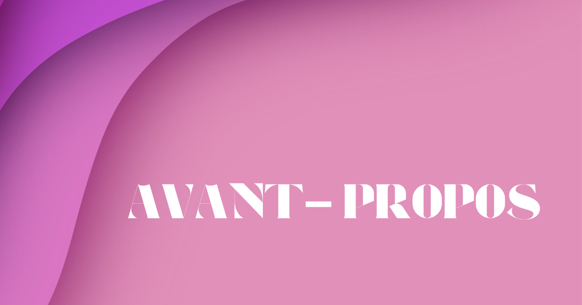 Avant-Propos