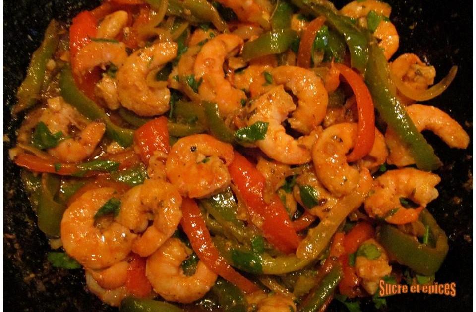 Crevettes façon Fajitas
