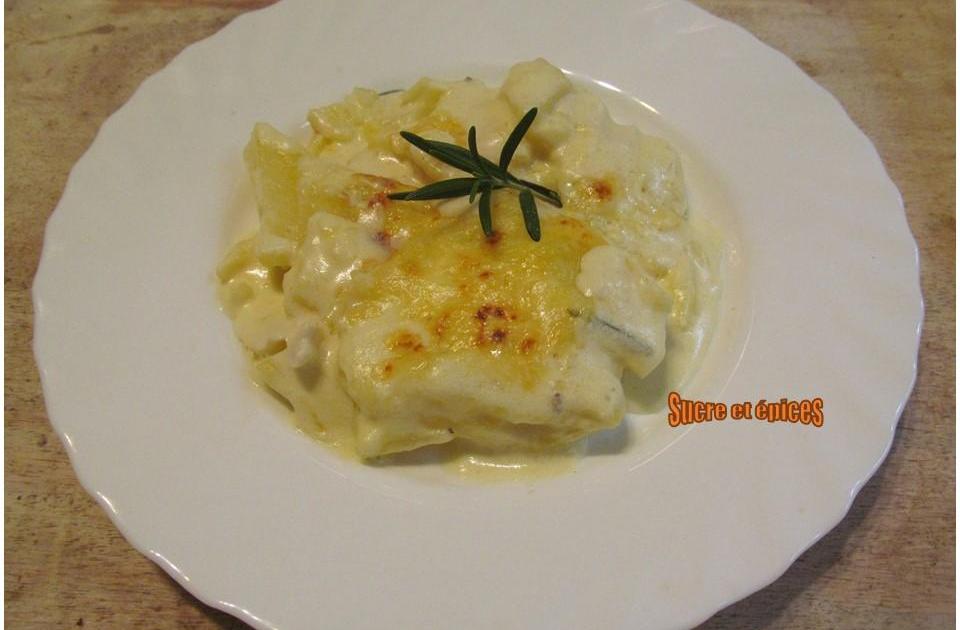 Gratin de pommes de terre au fromage de chèvre et romarin