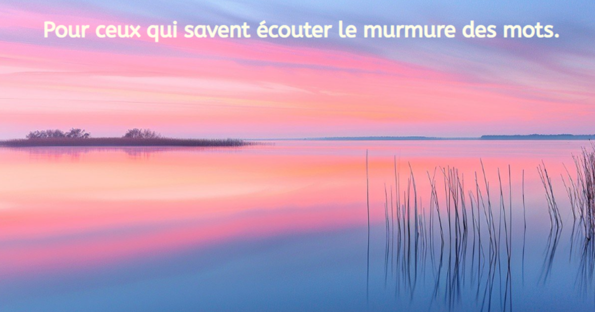 Des mots pour une âme en éveil