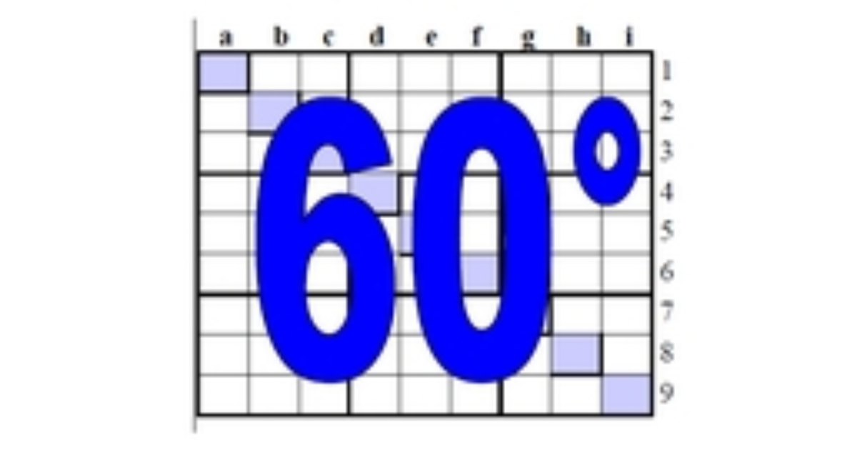 60° diagosudoku, avec la solution du douzième centrosudoku