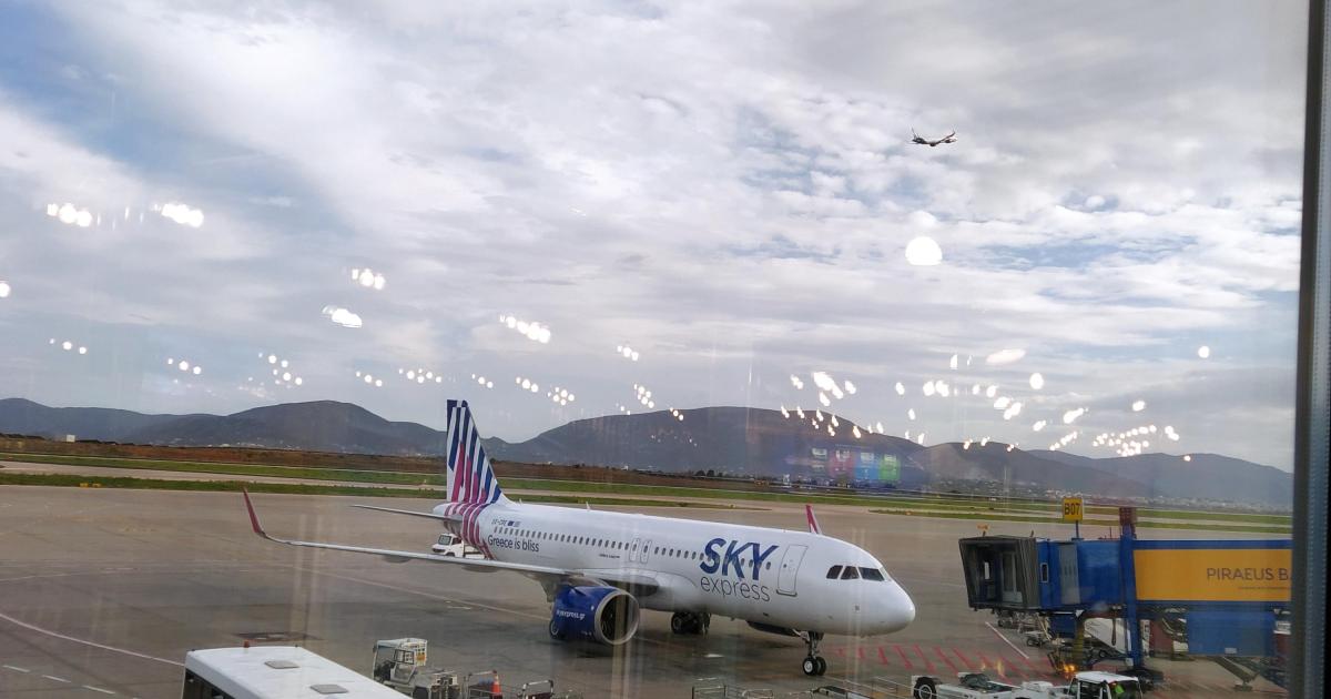 Depuis l'aéroport d'Athènes