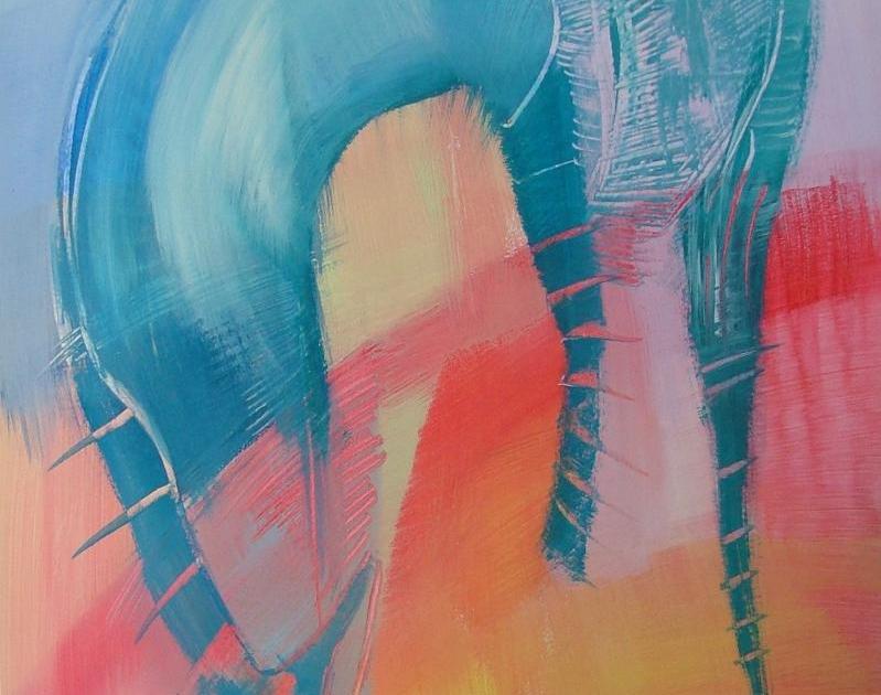 Cheval céleste - peinture au fil du temps - 2004