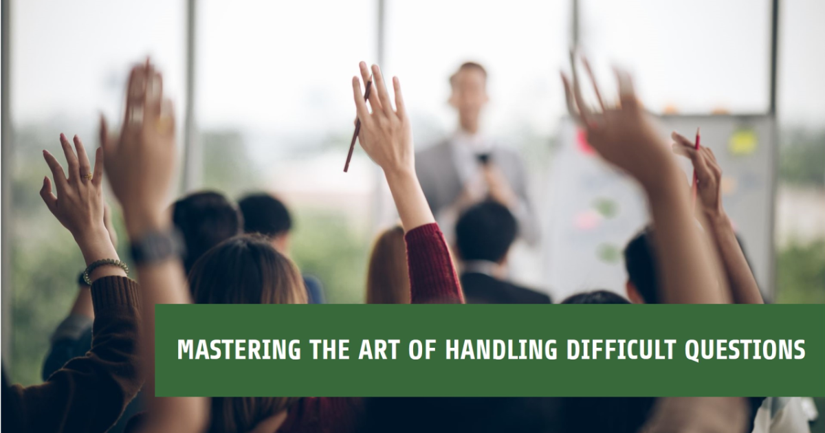 The ability to handle difficult questions during seminars