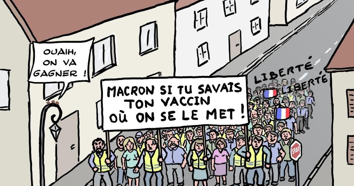 Covid-19 : manifestations contre la vaccination obligatoire