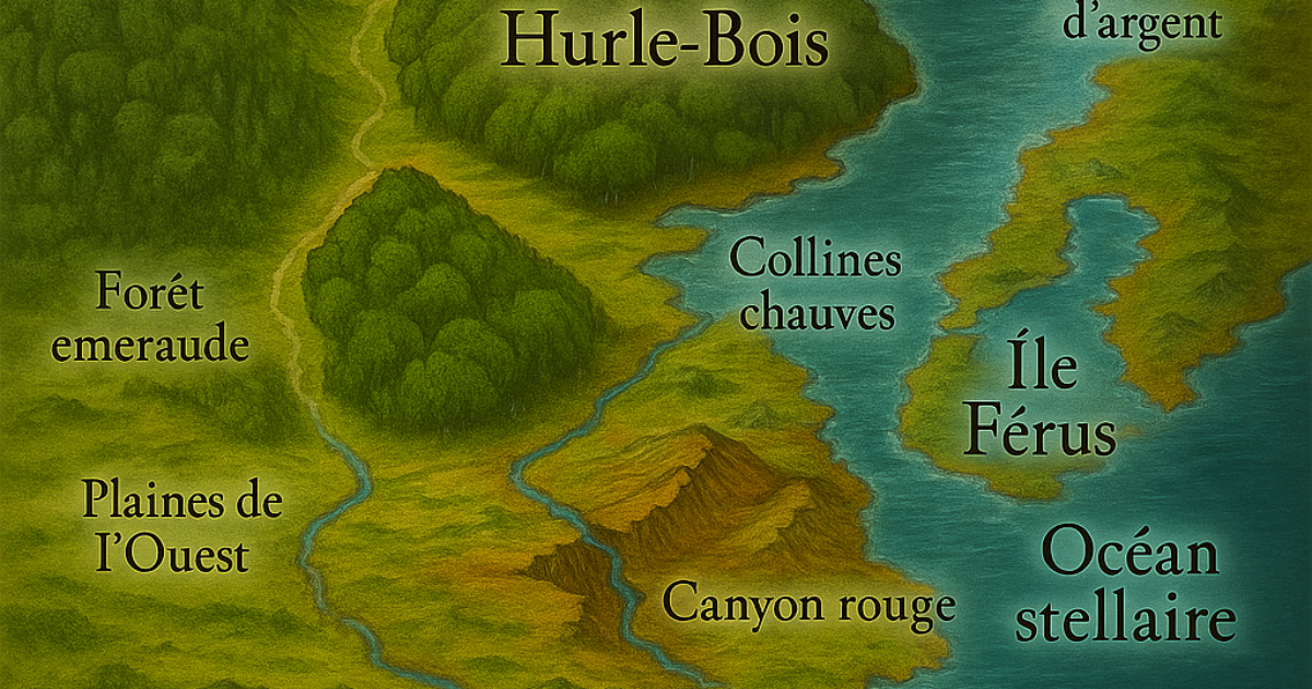 La carte du monde de Falcon-Dog