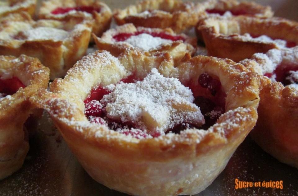 Tartelettes faciles aux framboises et groseilles