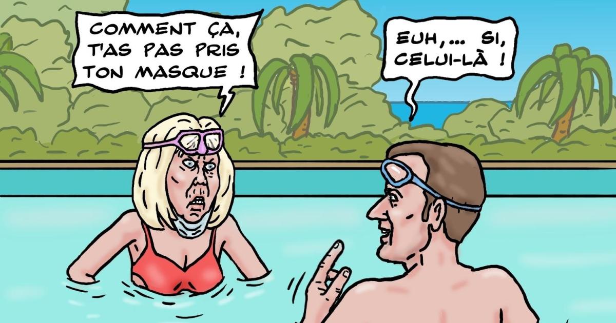 le couple Macron à Brégançon