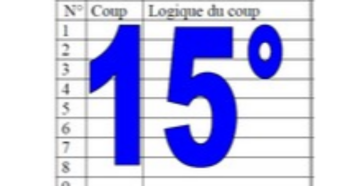 15° diagosudoku, avec la solution du quatorzième