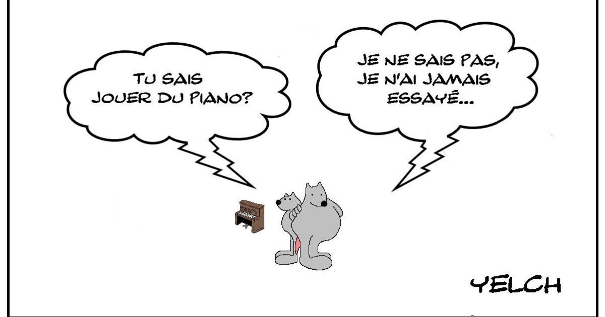 L'essai du piano