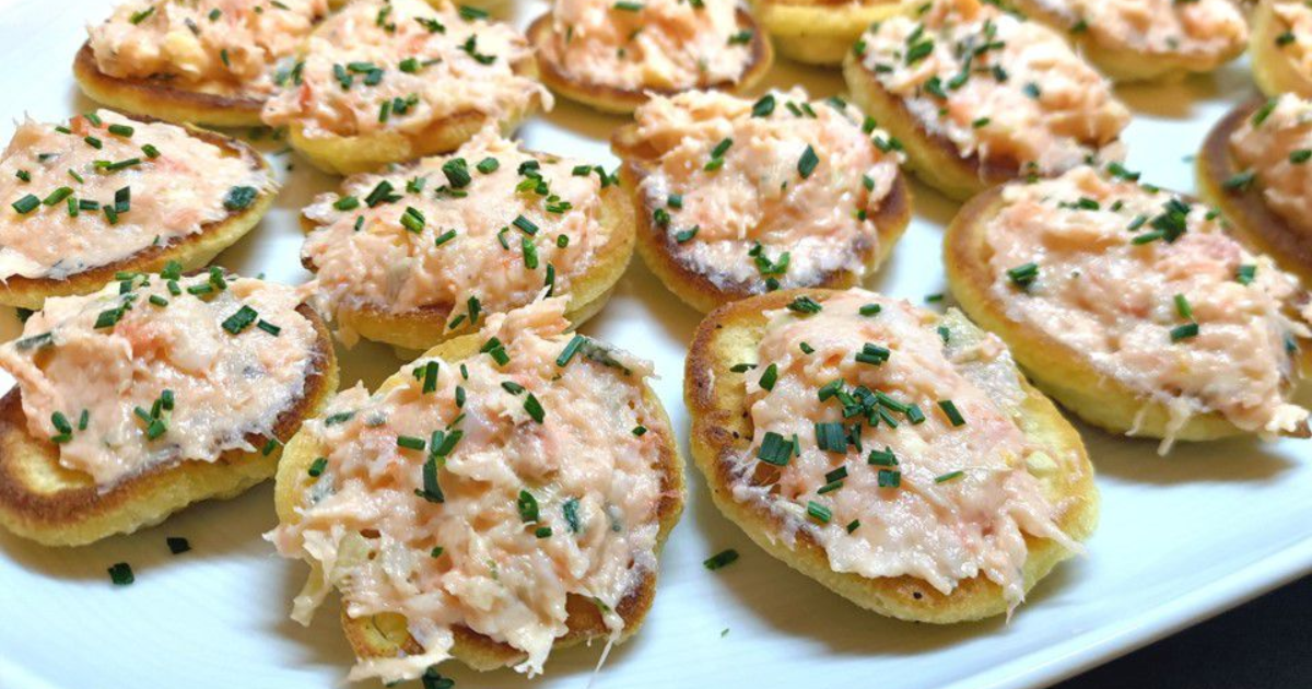 Rillettes de crevettes, saumon fumé et artichaut - Recette en vidéo