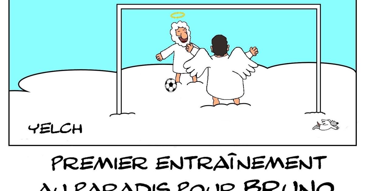 Bruno Martini , ancien gardien de but de l'équipe de France de football , au paradis