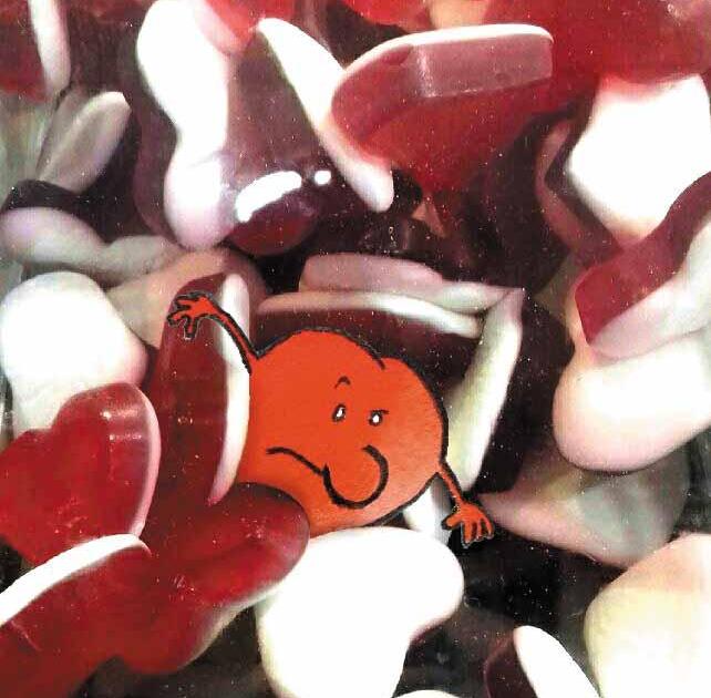 un p'tit coeur englué !