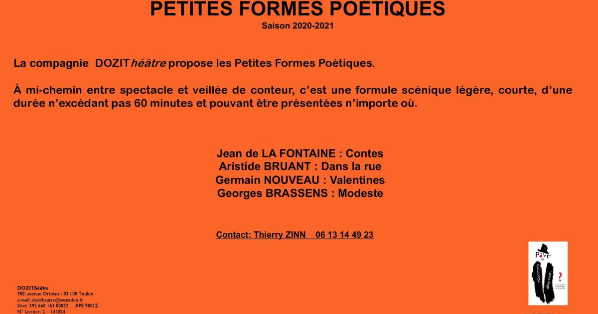 PETITES FORMES POETIQUES