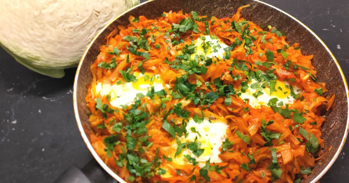 Chakchouka au chou - Recette en vidéo