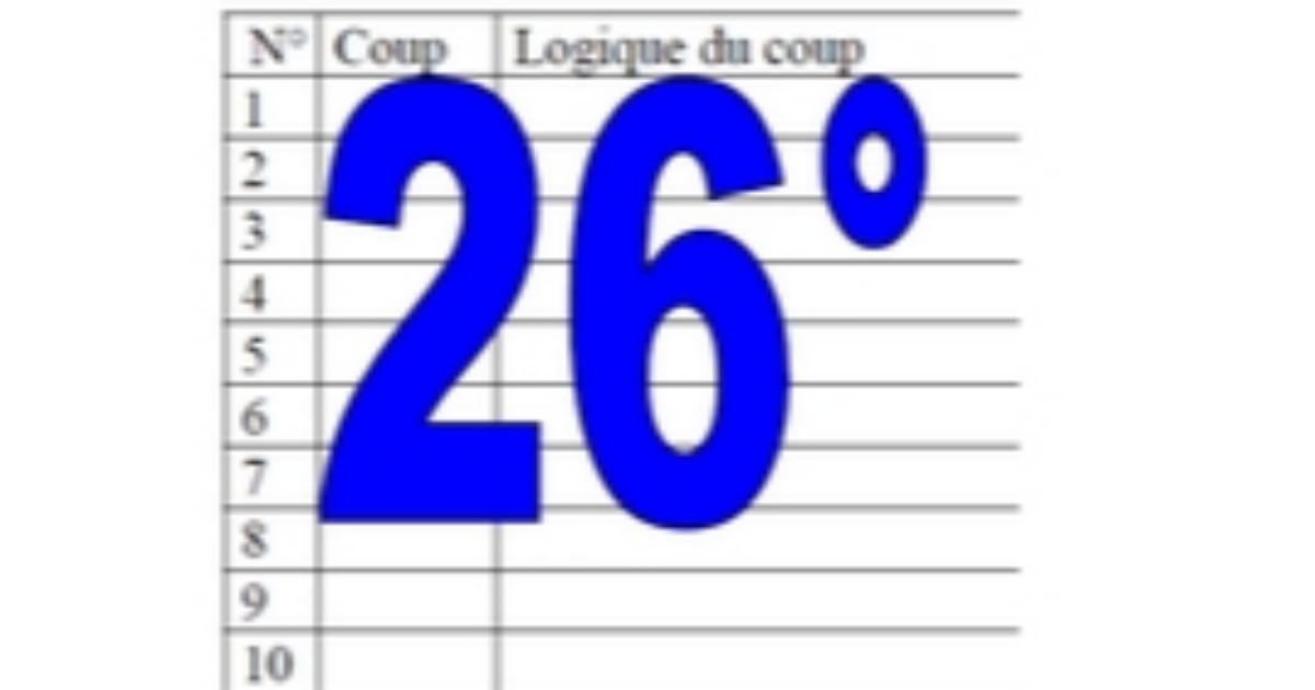 26° diagosudoku, avec la solution du vingt-cinquième