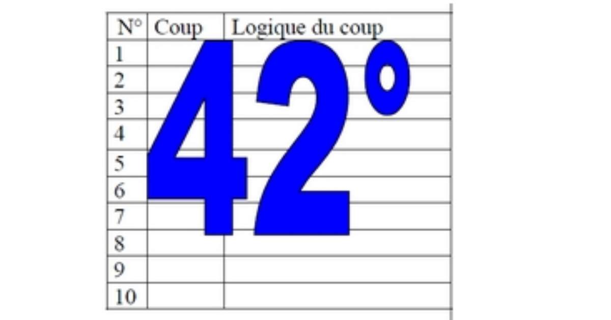 42° diagosudoku, avec la solution du quarante-et-unième
