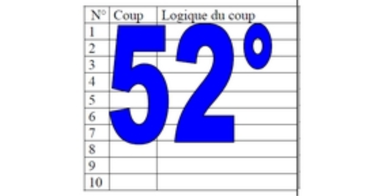 52° diagosudoku, avec la solution du cinquante-et-unième