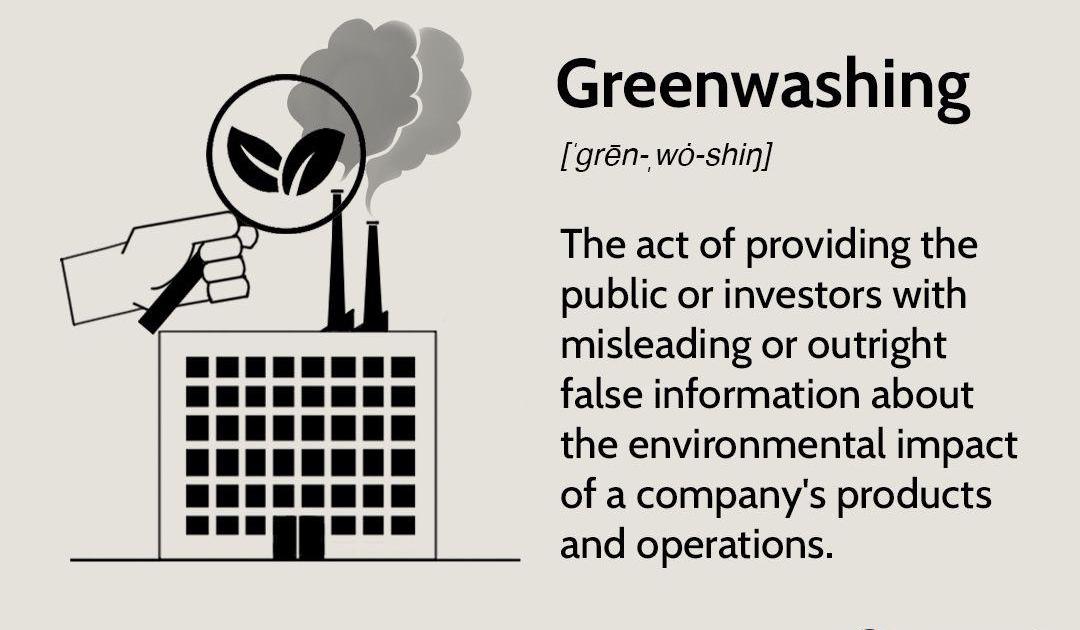 L'écoblanchiment Ou greenwashing