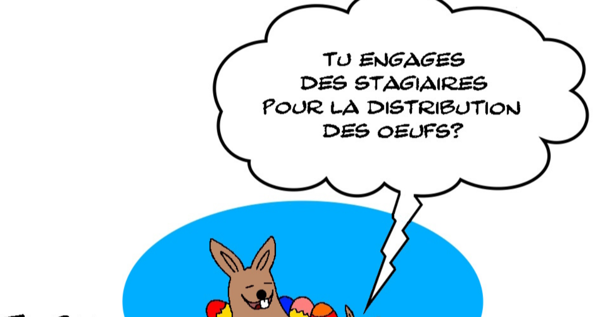 Stagiaire lapin de Pâques