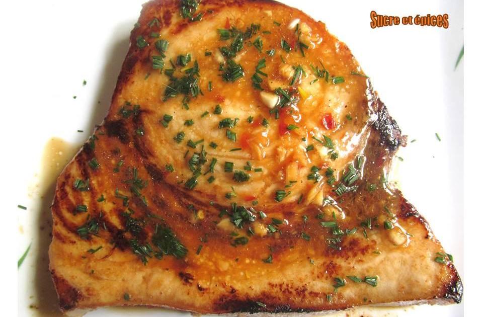 Steaks d'espadon grillés façon thaï