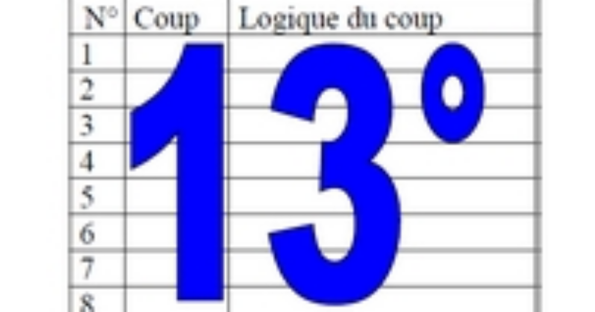 13° diagosudoku, avec la solution du douzième
