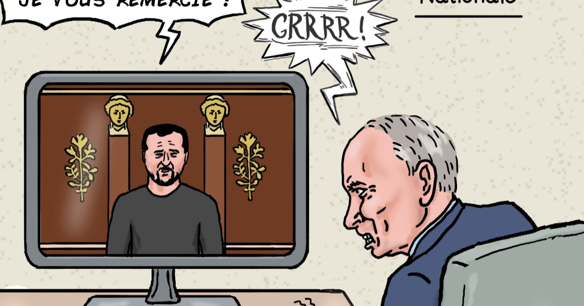 Volodymyr Zelensky à l'Assemblée Nationale
