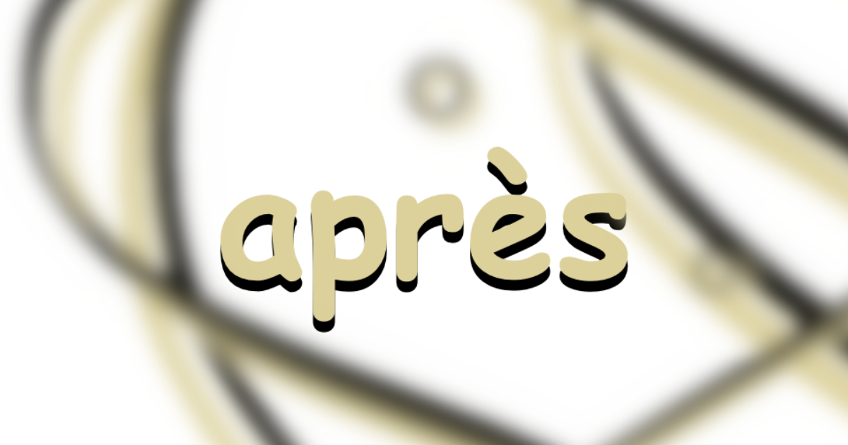 et après ?