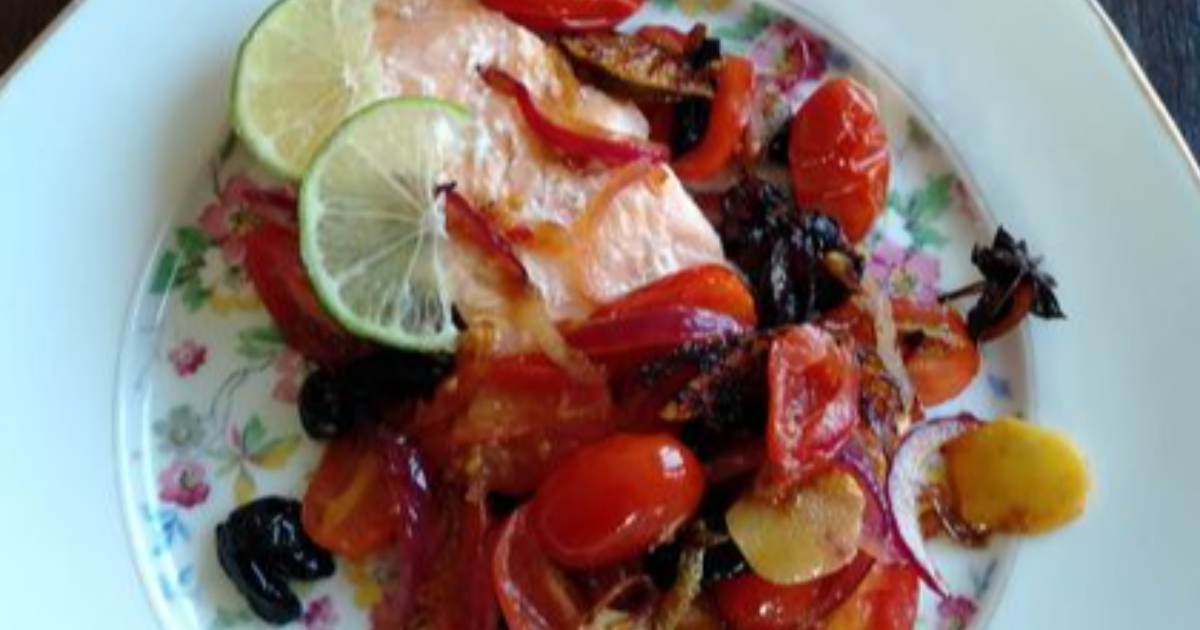 Salmone cipolle di Tropea e lime