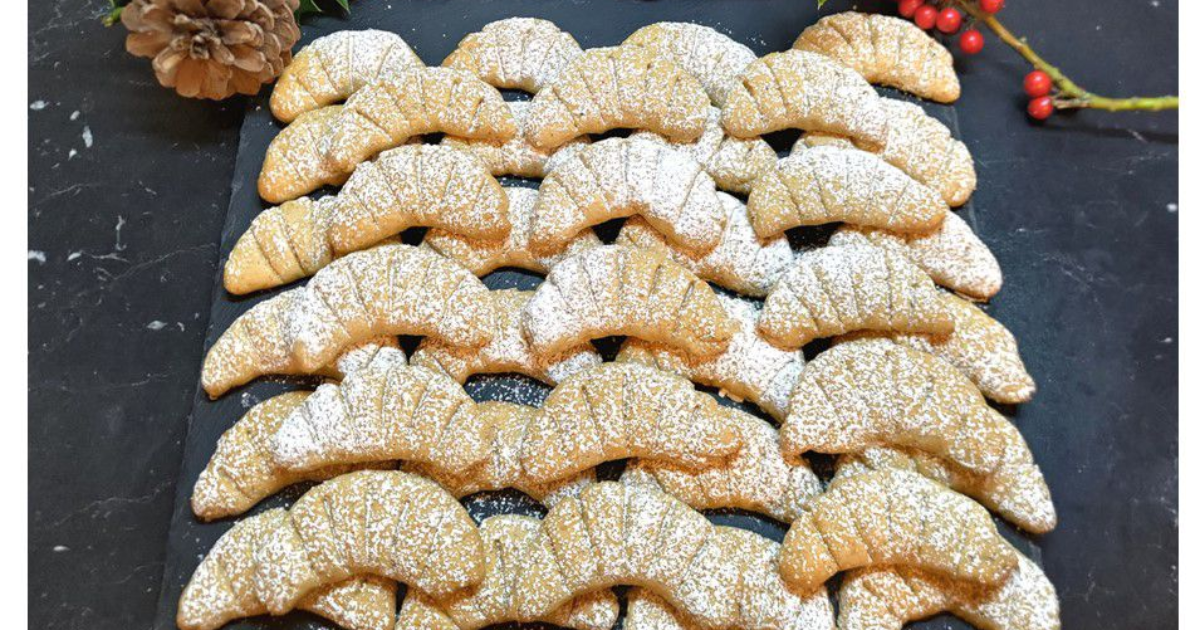 Croissants de lune aux noisettes (bredele) - Recette en vidéo