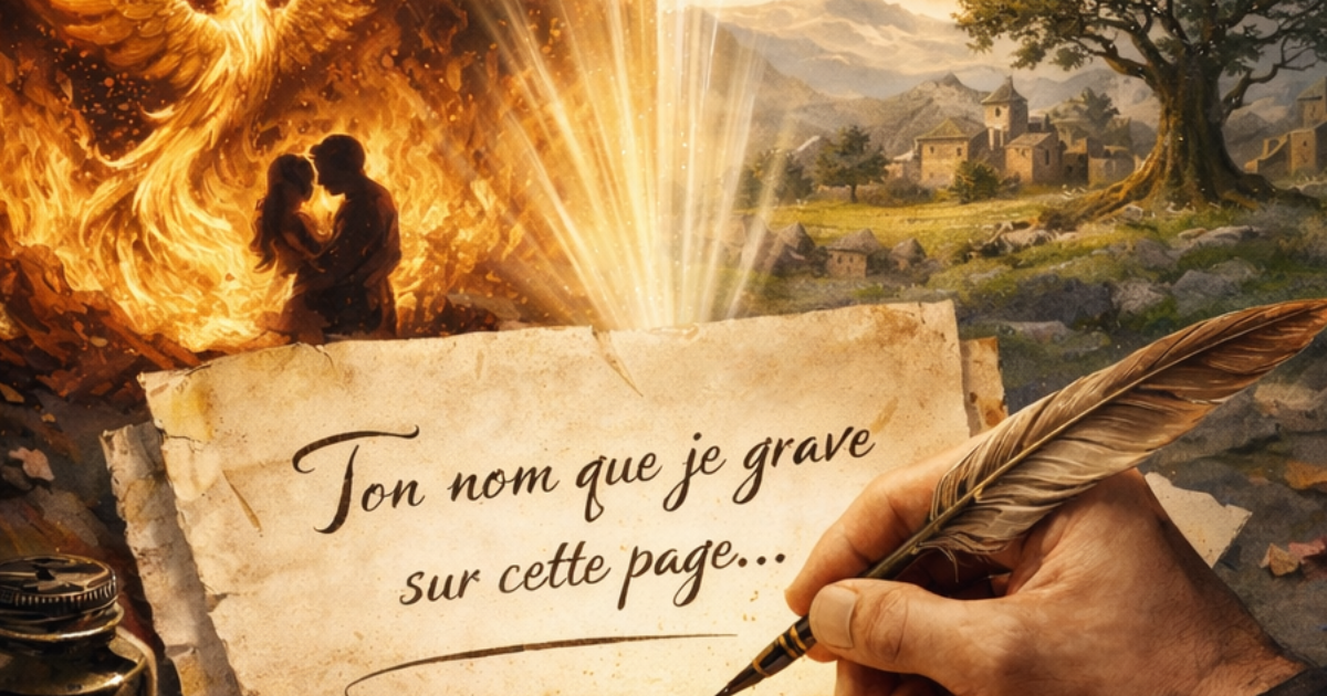 Ton nom que je grave sur cette page